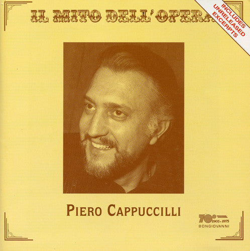 the album cover for Piero Cappuccilli - Sings Arias