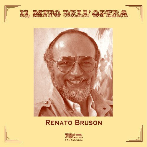 the album cover for Verdi / Renato Bruson - Il Mito Dell'opera