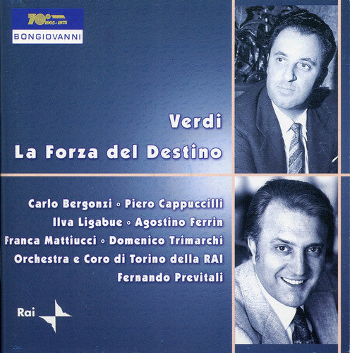 the album cover for Verdi / Bergonzi / Cappuccilli / Previtali - Forza Del Destino