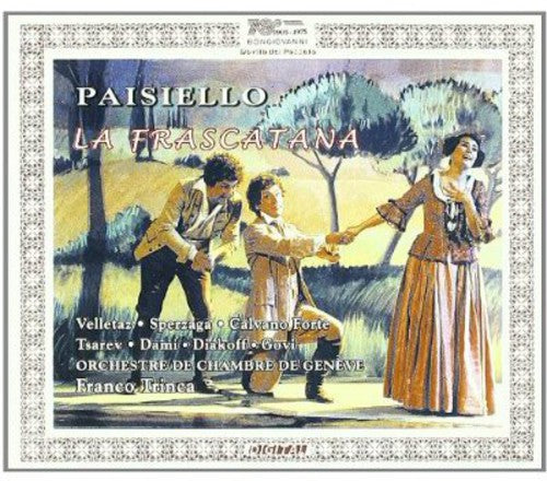 the album cover for Paisiello / Velletaz / Tsarev / Govi / Trinca - Frascatana
