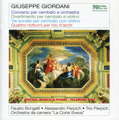 the album cover for Giordani / Bongelli / Perpich / Trio Perpich - Piano Cto / Divertimento / 3 Stas / 4 Nocturnes