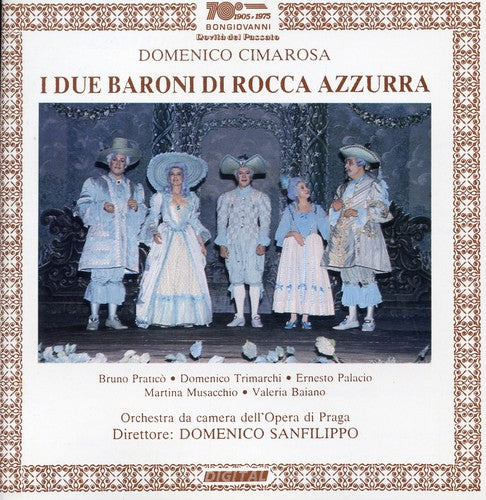 the album cover for Cimarosa / Pratico / Palacio / Trimarchi - I Due Baroni DL Rocca Azzurra