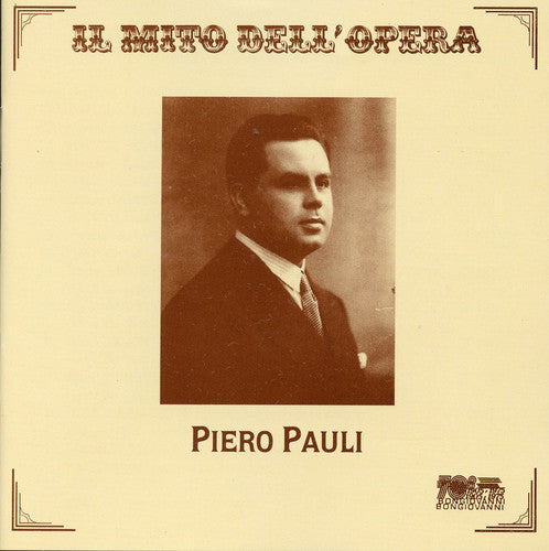 the album cover for Piero Pauli - Arias