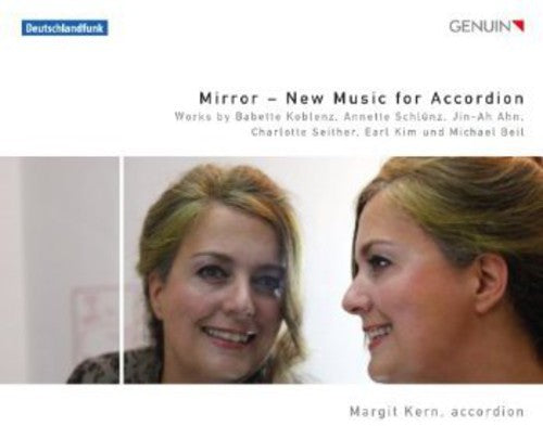 the album cover for Margit Kern - Mirror: New Music of Accordion
