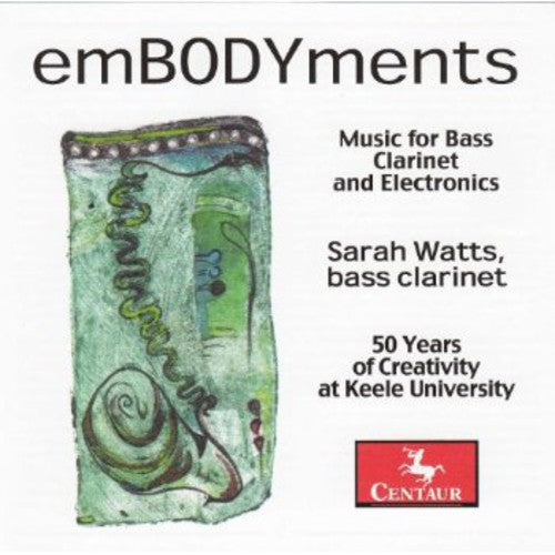 the album cover for Uduman / Sarah Watts - Embodyments: Music for Bass Clarinet & Electronics