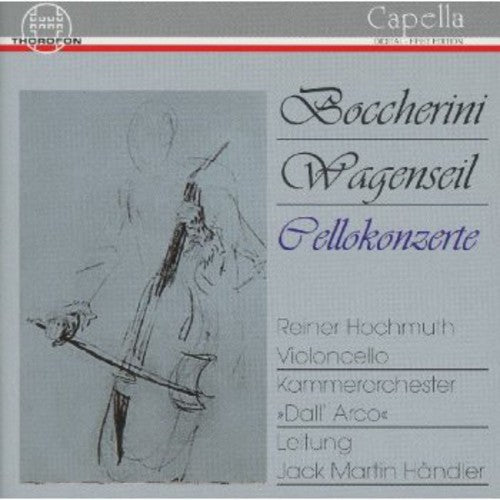 the album cover for Boccherini / Hochmuth / Handler - Cello Concertos