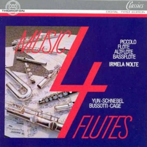 the album cover for Irmela Nolte - Music for 4 Flutes