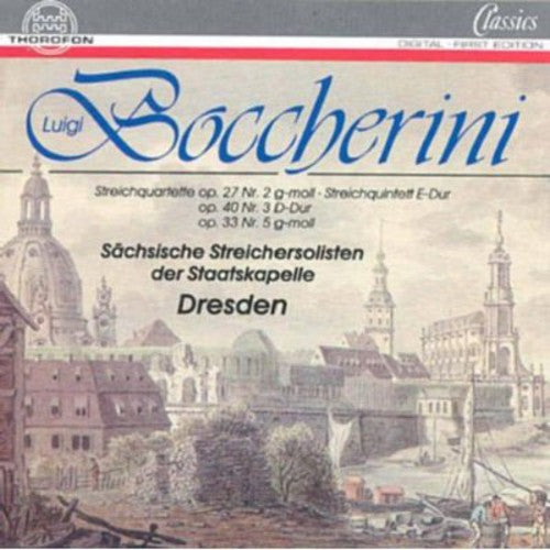 the album cover for Bocherini / Sachsische Streichsolisten - String Quartets