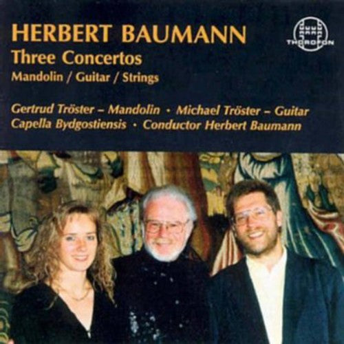 the album cover for Michael TrÃ¶ster - 3 Concertos for Guitar Strings & Mandolin