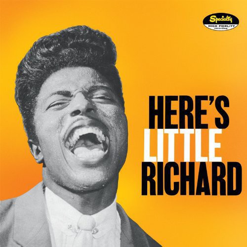the album cover for Little Richard - Here's Little Richard