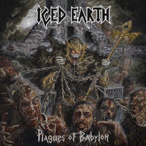 the album cover for Iced Earth - Plagues of Babylon