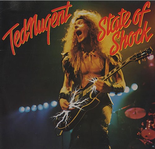 the album cover for Ted Nugent - State of Shock