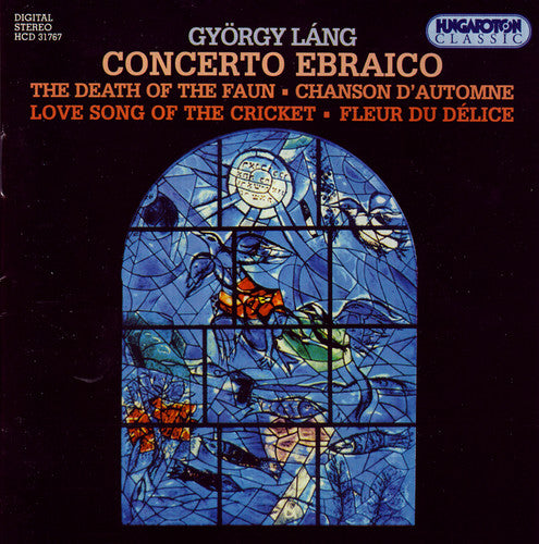 the album cover for Lang / Leila Rasonyi / Budapest SO - Concerto Ebraico / Piano Pieces