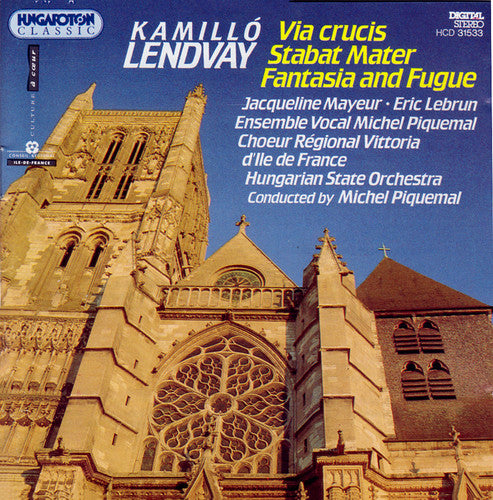 the album cover for Lendvay / Michel Piquemail - Via Crucis Stabat Mater Fantasia & Fugue