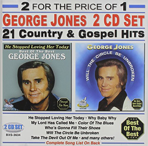 the album cover for George Jones - 21 Country and Gospel Hits