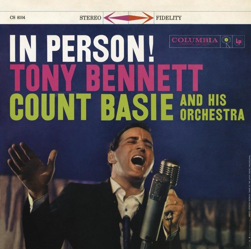 the album cover for Tony Bennett - In Person!