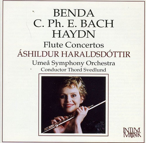 the album cover for Benda/Bach/Haydn - Flute Concertos