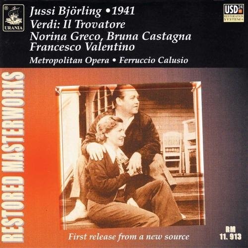 the album cover for Verdi / Greco / Valentino / Calusio - II Trovatore
