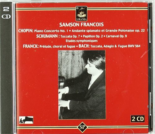 the album cover for Chopin / Bach / Franck / Schumann / Francois - Piano Cto 1