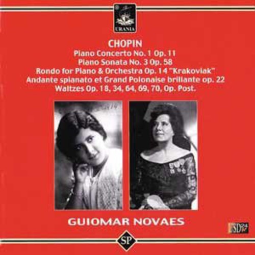 the album cover for Chopin / Novaes - Piano Cto / Piano Sonata