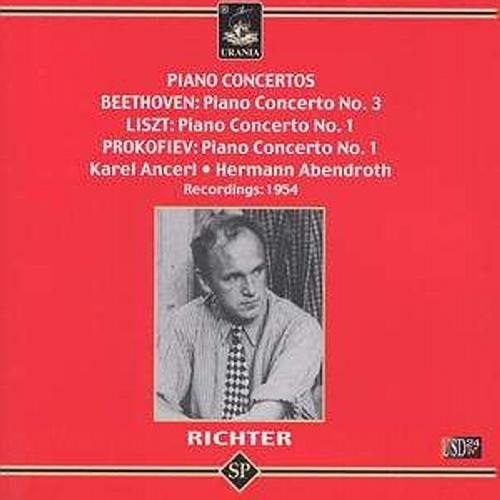 the album cover for Beethoven / Liszt / Prokofiev / Richter - Piano Ctos
