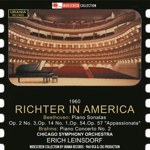 the album cover for Beethoven / Chicago Sym Orch / Leinsdorf / Richter - Richter in America 1960
