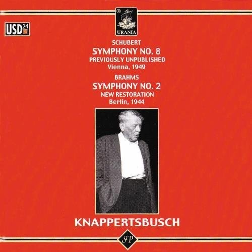 the album cover for Schubert / Brahms / Knappertsbusch - Sym 8 - Sym 2