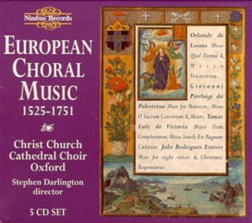the album cover for European Choral Music 1525-1751 / Various - European Choral Music: 1525-1751 / Various