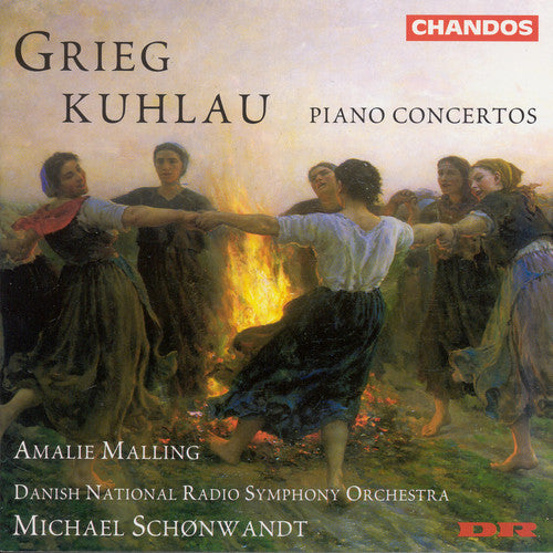 the album cover for Amalie Malling - Piani Cto in C Major Op 7 / Piano Cto in a Min Op 16