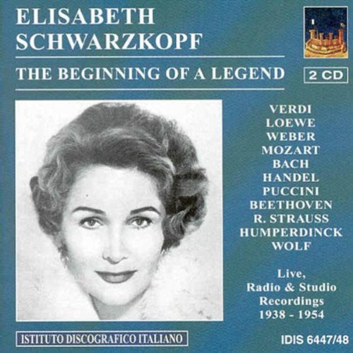 the album cover for Elisabeth Schwarzkopf - Beginning of a Legend