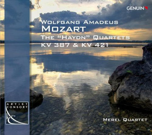 the album cover for Merel Quartet - Haydn Quartets K. 387 & K. 422