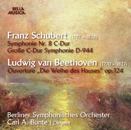 the album cover for Schubert / Carl Bunte A - Schubert & Beethoven