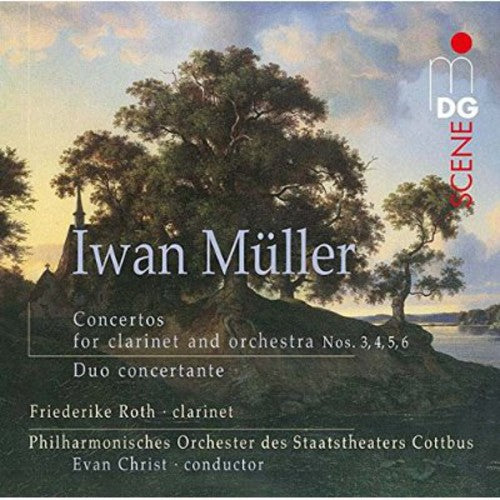 the album cover for Mueller / Friederike Roth - Concertos for Clarinet & Orch