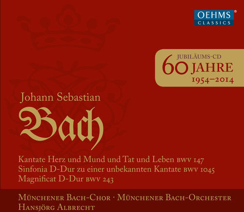 the album cover for Hansjorg Albrecht - 60 Years of Munich Bach Choir