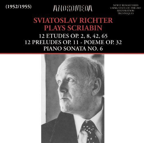 the album cover for Scriabin / Sviatoslav Richter - Sviatoslav Richter Plays Scriabin
