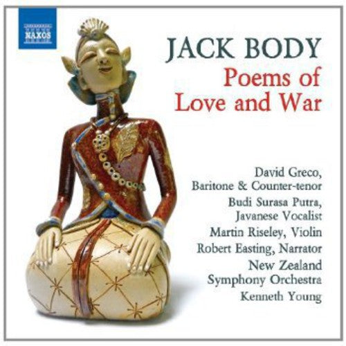 the album cover for Jack Body - Poems of Love & War
