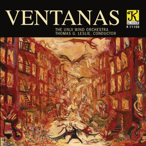 the album cover for UNLV Wind Orchestra - Ventanas