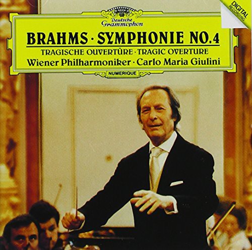 the album cover for Carlo Maria Giulini - Brahms: Symphony No.4. Tragic Overture (Jpn) (Shm)