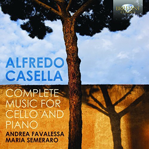 the album cover for Casella - Comp Music for Cello & Piano