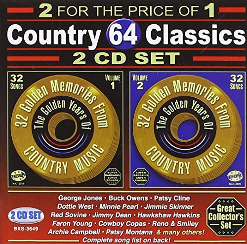 the album cover for 64 Songs Country Classics / Var - 64 Songs: Country Classics / Various