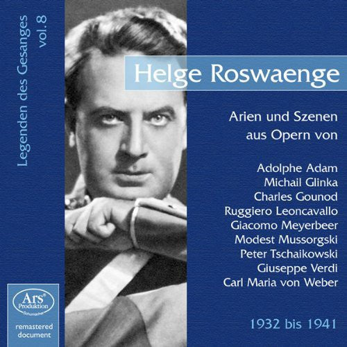 the album cover for Roswaenge / Glinka / Gounod / Leoncava - Legenden Des Gesangs 8