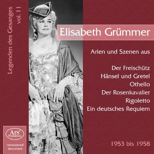 the album cover for Elisabeth GrÃ¼mmer - Arias Scenes
