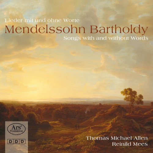 the album cover for Mendelssohn / Allen / Mees - Songs Without Words