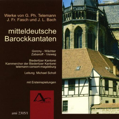 the album cover for Telemann / Scholl - Mitteldeutsche Barockkantaten