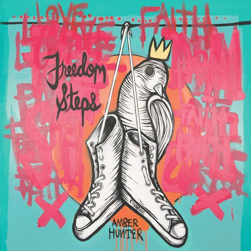 the album cover for Amber Hunter - Freedom Steps