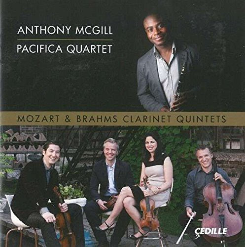 the album cover for Mozart / Brahms - Clarinet Quintets