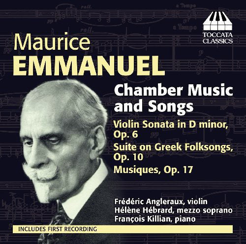 the album cover for Emmanuel - Chamber Music & Songs