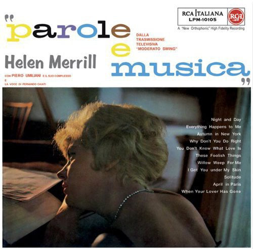 the album cover for Helen Merrill - Parole E Musica