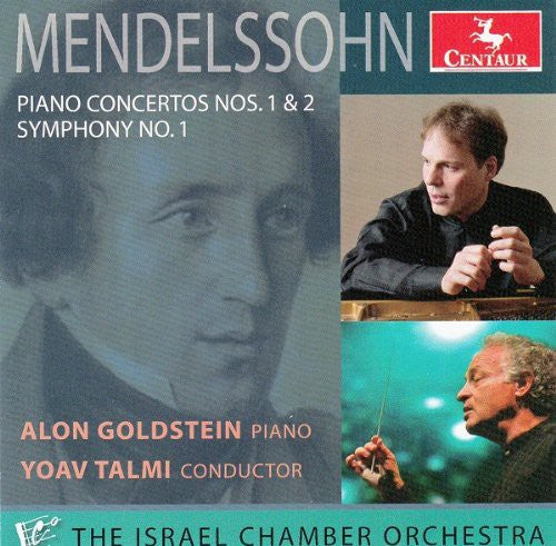 the album cover for Mendelssohn - Piano Ctos 1 & 2 Sym 1