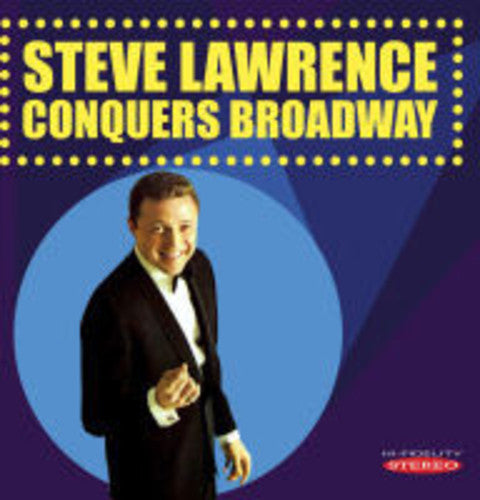 the album cover for Steve Lawrence - Steve Lawrence Conquers Broadway